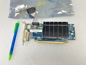 Good! Low Profile! W/VGA! Sapphire ATI Radeon HD 5450 512MB D3 Video Card PCIe - Picture 1 of 4