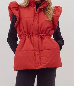 Entro puffer vest Ruby Red - Picture 1 of 11