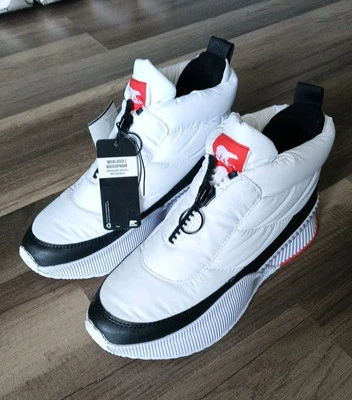 Botas femininas Sorel Out 'N About Ill brancas com zíper inchado impermeável tamanho 10 - Imagem 1 de 4