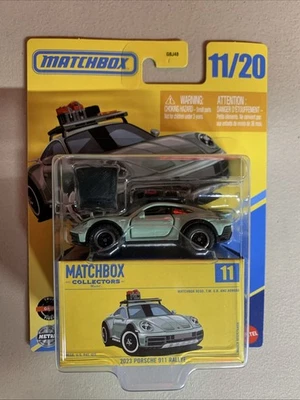 2025 Matchbox Collectors #11 2023 Porsche 911 Rallye Lt. Green w/True Grip Tires - Image 1 of 4