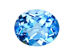 4.865cts sky Blue natural topaz Oval shape loose gemstones see video - Picture 1 of 3