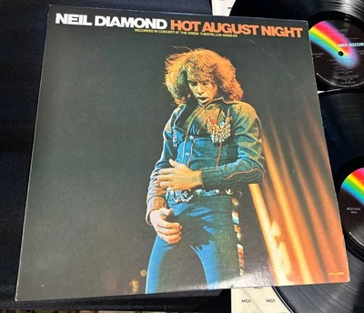 Neil Diamond HOT AUGUST NIGHT Original 1972 Vinyl 2 lps in EXCELLENT condition! - Image 1 of 4