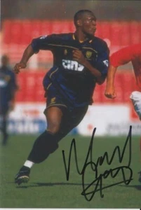 MARCUS GAYLE HAND SIGNED 6X4 PHOTO AFC WIMBLEDON FOOTBALL AUTOGRAPH 2 - Picture 1 of 1