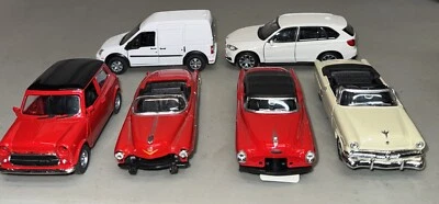 Lot Of 6 WELLY 1:43ish 1953 Ford Crestline, Buick Skylark, Mini, BMW - DAMAGED - Image 1 of 4