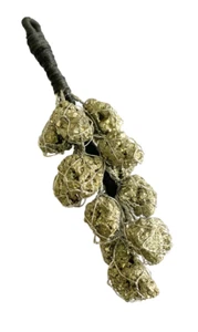 Golden Pyrite Tumbled Stone Hanging Tree Crystal Healing Feng Shui Reiki Gift - Foto 1 di 1