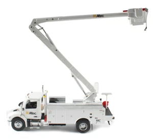Peterbilt 536 Truck with Altec AA55 Aerial Service Body White 1/32 Diecast Model - Picture 1 of 5