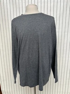 Athletic Works Tee Shirt Mens Gray Breathable Long Sleeve Regular Fit Size 2XL - Picture 1 of 5
