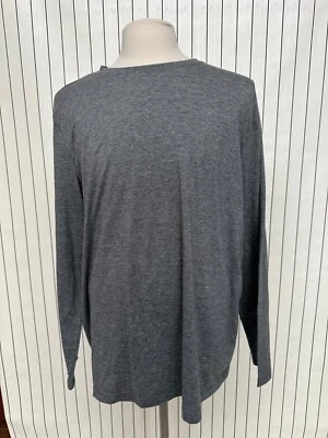 Athletic Works Tee Shirt Mens Gray Breathable Long Sleeve Regular Fit Size 2XL - Image 1 of 4