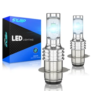 For Kawasaki Prairie 300 400 1999-2002 LED Headlight Kit H6 8000K 2 Bulbs - Bild 1 von 11