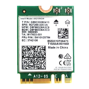Tarjeta de red inalámbrica AX210 WiFi 6E Bluetooth M.2 3000 Mbps módulo de triple banda 11AX - Imagen 1 de 7