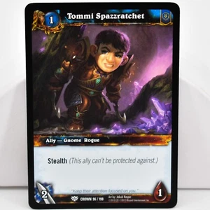 Tarjeta de aliado Tommi Spazzratchet Crown of Heavens WoW Warcraft TCG 96/198 - Imagen 1 de 2