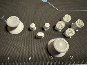 NEW Microsoft Xbox Series X 1914 Gray On White ABXY Buttons Thumbsticks 4124 - Picture 1 of 5