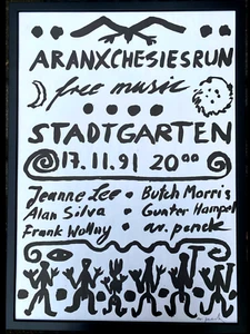 A.R.PENCK ARANXCHESIESRUN STADTGARTEN KÖLN 17.11.91 HAND-SIGNIERT 50x70, Rahmen - Bild 1 von 7