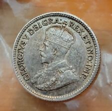 1913 Canada King George Silver 5 Cents Coin