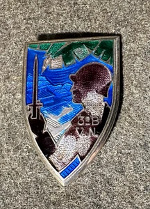 3. B VN Abzeichen der Vietnamesischen Armee Französisch Indochina massiv Silber - Bild 1 von 2