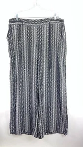 Pantalones Palazzo MAURICES para mujer talla 2 negros tejidos de viaje pierna ancha. - Imagen 1 de 9