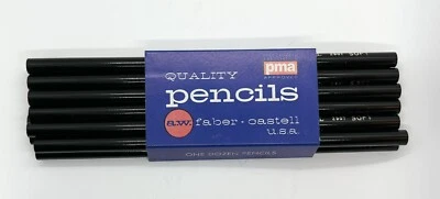LÁPIZ DE CALIDAD VINTAGE ART SUPPLY A.W. Faber 'Pitt' carbón 2907 suave paquete de 12 Foto 1 de 4