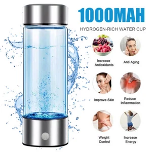 420ml Portable Hydrogen Rich Water Maker Ionizer Generator Alkaline Bottle Cup - Picture 1 of 15