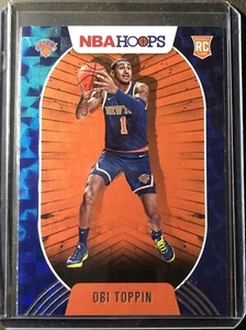 2020-21 Hoops Hyper Blue RC #226 Obi Toppin Knicks - Bild 1 von 2