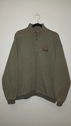 NHL Phoenix Coyotes Old Logo Mens 1/4 Zip Sweatshirt Size Large Cover
