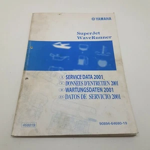 Yamaha SuperJet WaveRunner Factory Service Data 1st ed February 2001 - Picture 1 of 5