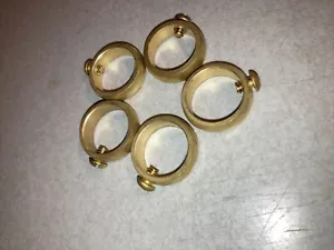 Weathervane Brass Retainer Ring with Set Screw for 3/4" Rods - 1 One Ring - Picture 1 of 2