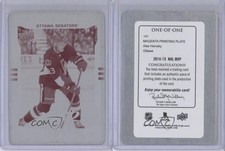 2014-15 Upper Deck MVP Printing Plate Magenta 1/1 Ales Hemsky #141