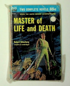 Master of Life and Death Robert Silverberg Vintage SciFi Secret Visitors ACE DBL - Picture 1 of 3