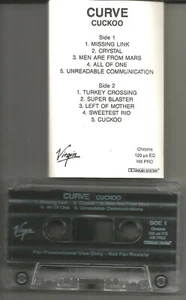 CURVE Cuckoo USA 1992 ADVNCE PROMO CASSETTE TAPE MINT Never Played  - Picture 1 of 1