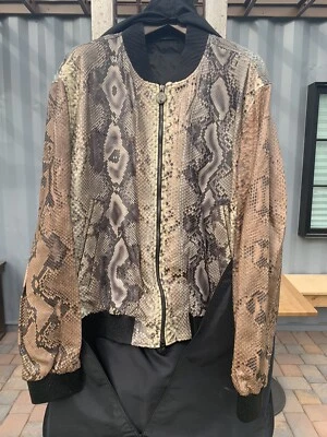 Chaqueta Roberto Cavalli - 1 de 3 - Cuero Pitón Real Foto 1 de 4