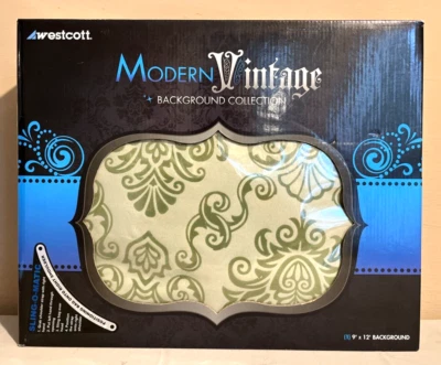 Westcott 9x12' Ornate Modern Vintage Back Ground Willow #5509 Photo Brand New - Image 1 of 4