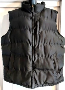 Weatherproof Mens Puffer Vest Black Polyester Zipper Closure Sz XL - Minor Stain - Picture 1 of 5