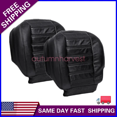 For 2003 2004 2005 2006 2007 Hummer H2 Driver Passenger Bottom Seat Cover Black - Image 1 of 4
