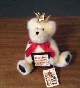 Collectible Boyds Bear Queenie, 9 in Plush Razz Bearie, The Razz Bearies - Picture 1 of 1