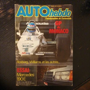 AUTO HEBDO 369 1983 MERCEDES 190E GP F1 MONACO 83 rosberg tour de CORSE 1983 - Picture 1 of 2