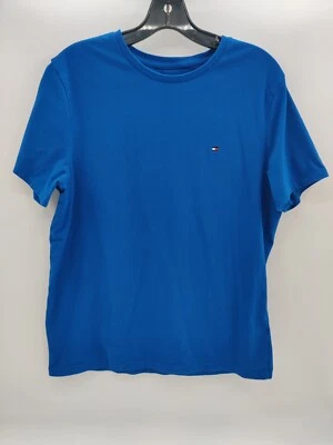 Tommy Hilfiger Shirt Boys Medium Blue Flag Logo Pullover Tee Kids Youth - Image 1 of 4