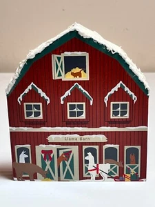RARE MARILYN TOWN SQUARE COLLECTION SANTA TOWN LLAMA BARN DECOR VILLAGE - Picture 1 of 4