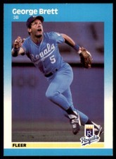 1987 Fleer #366 George Brett 4Dld5c