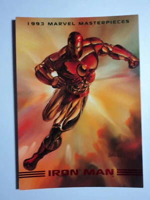 1993 MARVEL MASTERPIECES 2 - BASE CARD # 4 - IRON MAN - Image 1 of 4