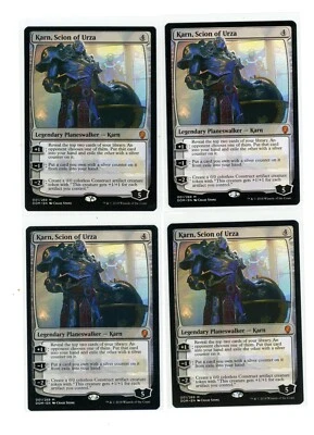 4x Karn, Scion of Urza x4 - MTG Magic Dominaria Mythic Playset (2)NM (2)LP - Image 1 of 2