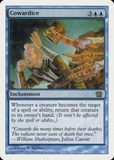 Cowardice 8th Edition PLD Blue Rare MAGIC THE GATHERING MTG CARD ABUGames