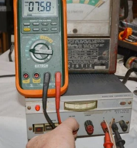 HARRISON 6203A PUSH BUTTON METER CONT DC POWER SUPPLY 0-7.5V 0-3A TESTED - Bild 1 von 12