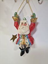 HOUSE OF HATTEN Santa Claus Elf Stars  1993 Christmas Ornament, C10t