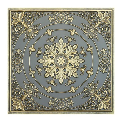 PAINTSDECOR Faux paint tear Glue up ceiling tiles Wall 3D panel PL18 Ancient gold 10pcs