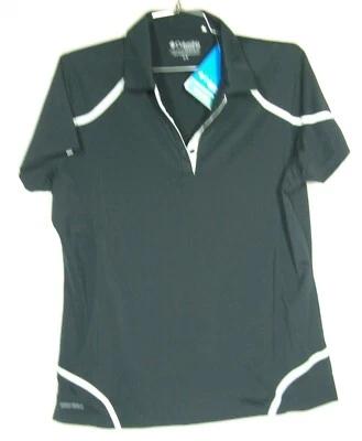 Polo Columbia Golf Omni-Wick, Omni-Sombra Para Mujer Corte, Negro, Talla L Foto 1 de 4
