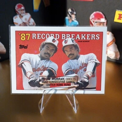 1988 BALTIMORE ORIOLES TOPPS BASEBALL CARD #4 EDDIE MURRAY RB - Image 1 of 4
