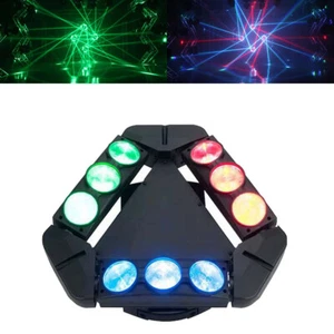 60W 9 LEDs Spider Moving Head Stage Lighting Beam DMX Disco Party DJ Light RGB - Picture 1 of 12