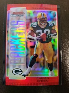 2005 Bowman Chrome Ahman Green RED REFRACTOR card #71