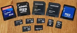 7x 4GB Micro SD Memory Cards + 5x Adaptors / Various MicroSD 4 gb / FREE UK P&P - Picture 1 of 2