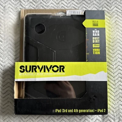 Griffin Survivor GB35108-2 Military Duty Case for iPad 2/iPad 3/iPad 4 Black - Image 1 of 4